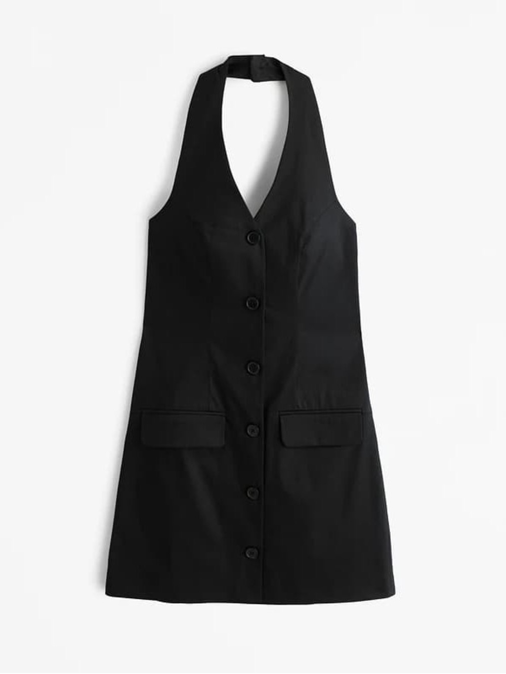 Abercrombie & Fitch Mara Black Halter Vest Mini Dress Medium